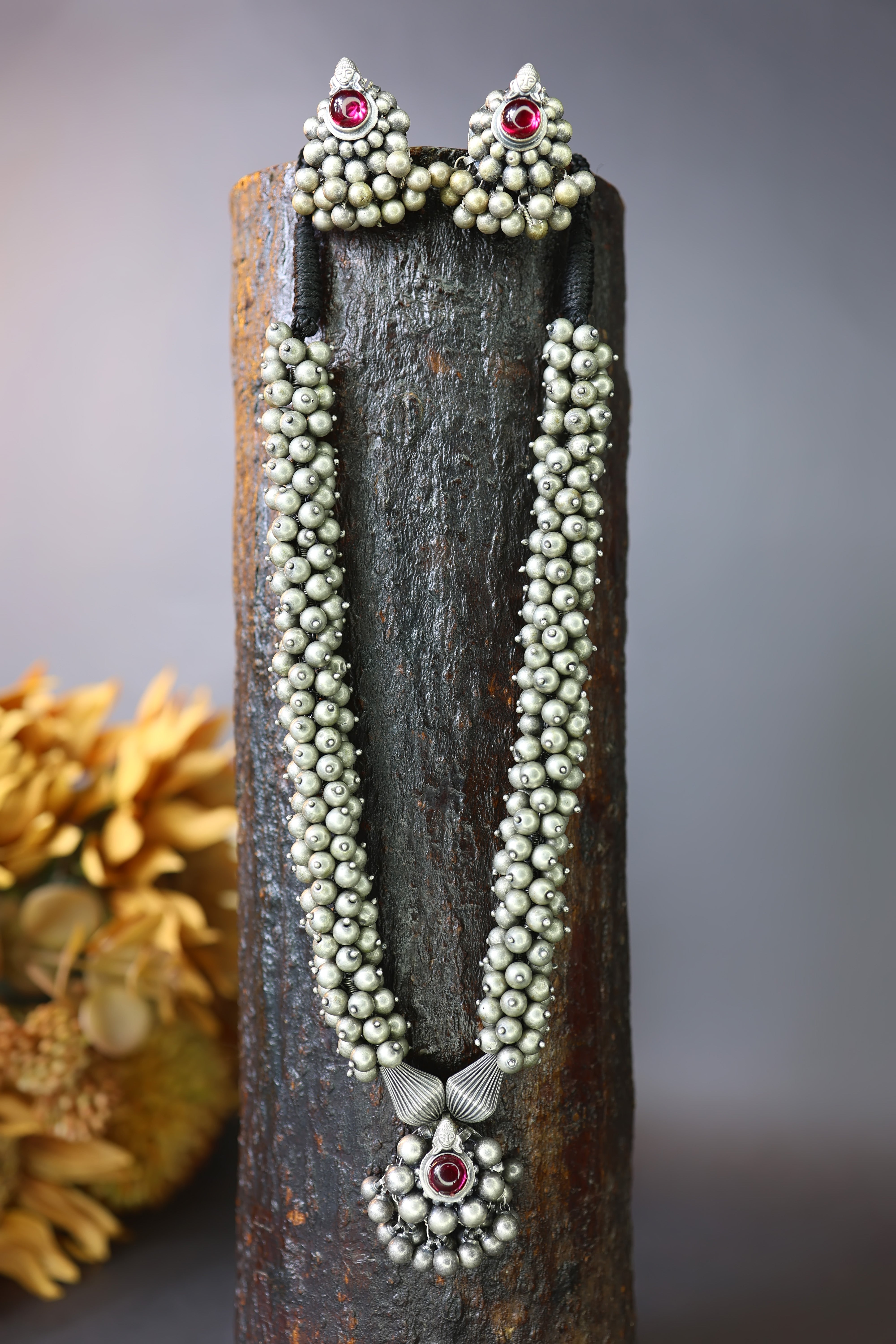 Silver Oxidise Necklace & Tops