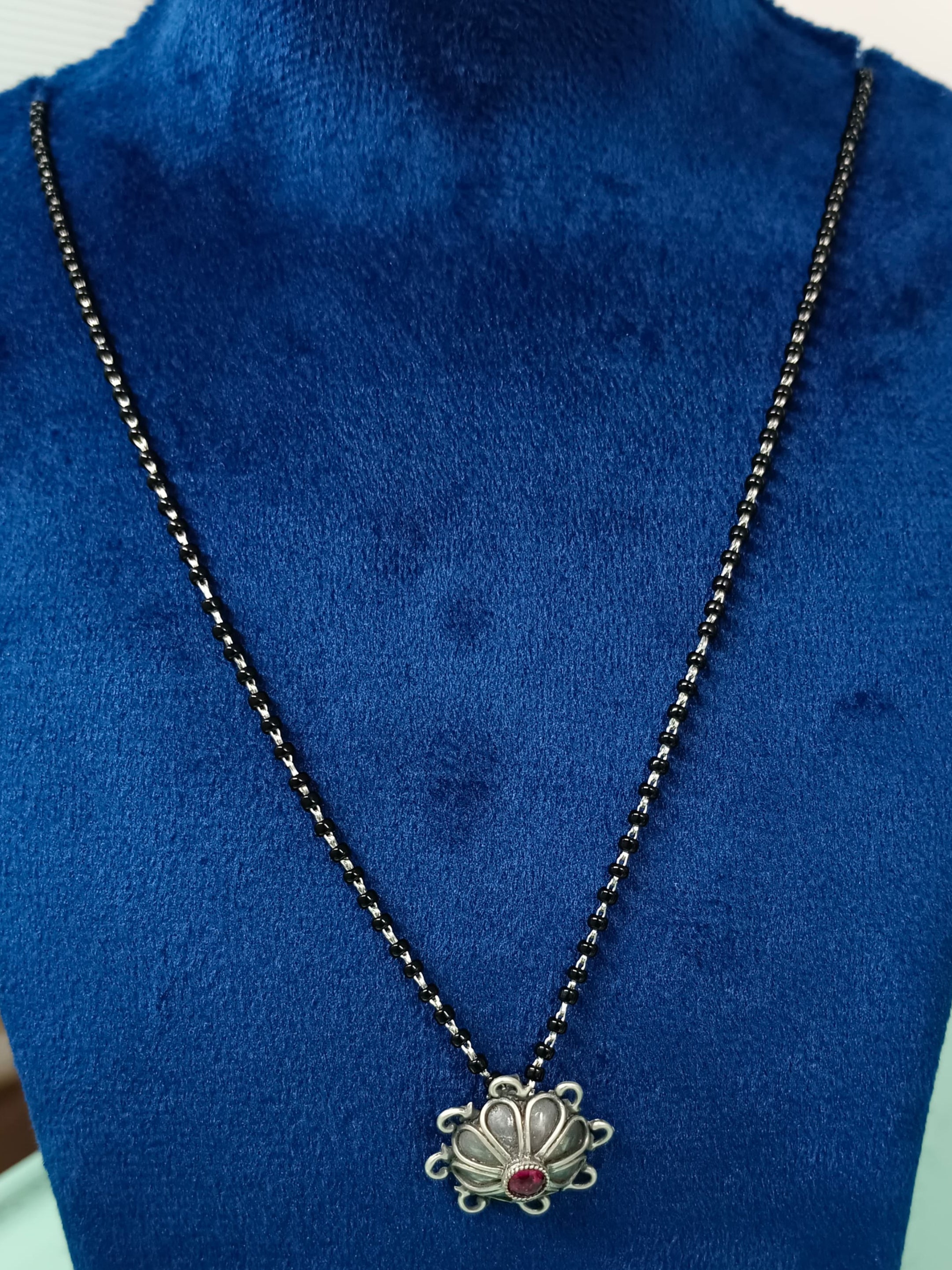 Silver Oxide Traditional Mangalsutra