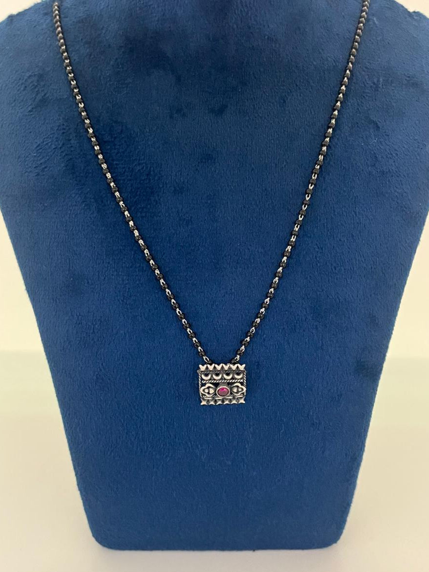 Silver oxide mangalsutra